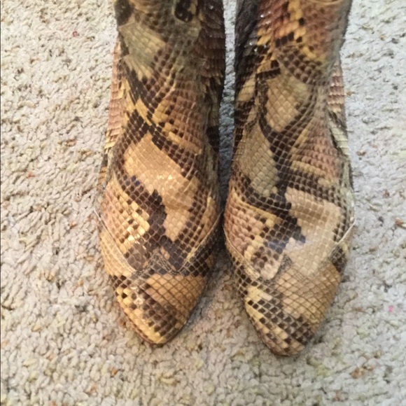 VINTAGE FULL PYTHON WESTERN COWBOY BOOTS, AMAZING! - Picture 6 of 8